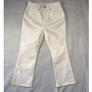 LOFT The Kick Crop Jeans White Size 27/4